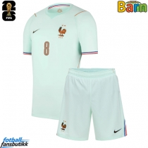 Frankrike Aurelien Tchouameni #8 Bortedraktsett Barn VM 2026 Kortermet (+ Korte bukser)